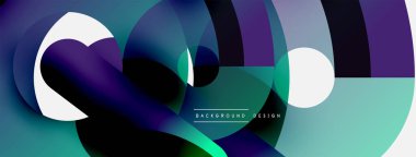 Soyut arkaplanı çember içine al. Duvar kağıdı afişi arkaplan kartı veya iniş sayfası için vektör illüstrasyonu