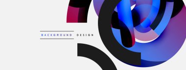 Soyut arkaplanı çember içine al. Duvar kağıdı afişi arkaplan kartı veya iniş sayfası için vektör illüstrasyonu