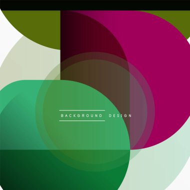 Yaratıcı geometrik duvar kağıdı. Asgari çember üçgen ve kare çizgi soyut arkaplan. Duvar kağıdı afişi veya iniş sayfası için vektör illüstrasyonu