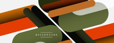 Soyut arkaplan. Yuvarlak şekiller, gri arkaplanda çizgiler. Duvar kağıdı afişi veya iniş sayfası için vektör illüstrasyonu