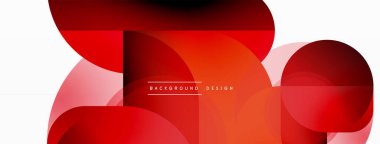 Yuvarlak üçgen çizgileri ve daireleri şekillendirir. Duvar kağıdı afişi arkaplanı veya iniş sayfası için Geometrik vektör çizimi