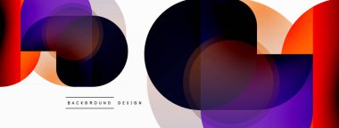 Geometrik asgari duvar kağıdı. Geometrik şekiller. Duvar kağıdı afişi veya iniş sayfası için vektör illüstrasyonu