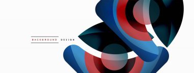 Yaratıcı geometrik duvar kağıdı. Asgari soyut arkaplan. Duvar kağıdı arkaplanı veya iniş sayfası için daire dalga ve yuvarlak şekiller kompozisyon vektör çizimi