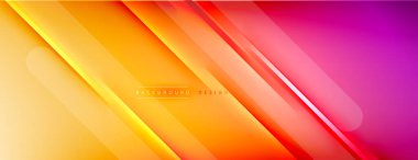 Soyut arkaplan - çizgiler ışık ve gölgelerle oluşturuldu. Teknoloji ya da iş dijital şablonu. Dinamik arkaplan ile basit akışkan renk gradyanı