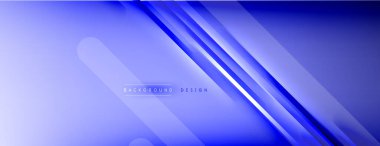 Soyut arkaplan - çizgiler ışık ve gölgelerle oluşturuldu. Teknoloji ya da iş dijital şablonu. Dinamik arkaplan ile basit akışkan renk gradyanı