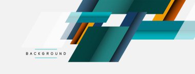 Vektör arkaplanı. Gölge efektli soyut örtüşen renk çizgileri tasarımı. Duvar kağıdı afişi için resim arkaplanı veya iniş sayfası