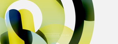 Soyut arkaplanı çember içine al. Duvar kağıdı afişi arkaplan kartı veya iniş sayfası için vektör illüstrasyonu