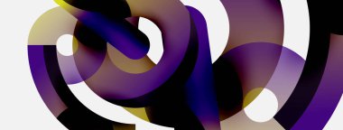 Soyut arkaplanı çember içine al. Duvar kağıdı afişi arkaplan kartı veya iniş sayfası için vektör illüstrasyonu