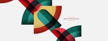 Moda şekilleri, renk minimal tasarım bileşimi, duvar kağıdı afişi veya iniş sayfası için çizgiler ve gölgeler