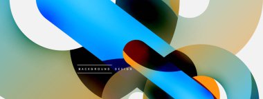 Soyut arkaplanı çember içine al. Duvar kağıdı afişi arkaplan kartı veya iniş sayfası için vektör illüstrasyonu