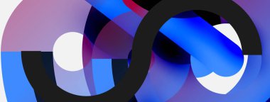 Soyut arkaplanı çember içine al. Duvar kağıdı afişi arkaplan kartı veya iniş sayfası için vektör illüstrasyonu