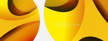 Yaratıcı geometrik duvar kağıdı. Asgari soyut arkaplan. Duvar kağıdı arkaplanı veya iniş sayfası için daire ve dalga kompozisyon vektör çizimi