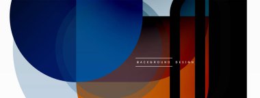 Yaratıcı geometrik duvar kağıdı. Asgari çember üçgen ve kare çizgi soyut arkaplan. Duvar kağıdı afişi veya iniş sayfası için vektör illüstrasyonu