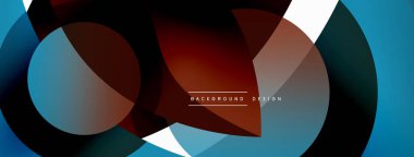 Yaratıcı geometrik duvar kağıdı. Asgari soyut arkaplan. Duvar kağıdı arkaplanı veya iniş sayfası için daire dalga ve yuvarlak şekiller kompozisyon vektör çizimi