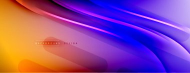 Soyut arkaplan - çizgiler ışık ve gölgelerle oluşturuldu. Teknoloji ya da iş dijital şablonu. Dinamik arkaplan ile basit akışkan renk gradyanı