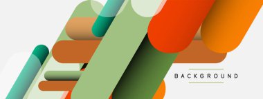 Soyut arkaplan. Yuvarlak şekiller, gri arkaplanda çizgiler. Duvar kağıdı afişi veya iniş sayfası için vektör illüstrasyonu