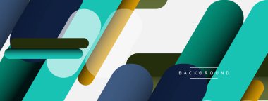 Soyut arkaplan. Yuvarlak şekiller, gri arkaplanda çizgiler. Duvar kağıdı afişi veya iniş sayfası için vektör illüstrasyonu