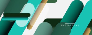 Soyut arkaplan. Yuvarlak şekiller, gri arkaplanda çizgiler. Duvar kağıdı afişi veya iniş sayfası için vektör illüstrasyonu