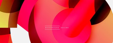 Soyut arkaplanı çember içine al. Duvar kağıdı afişi arkaplan kartı veya iniş sayfası için vektör illüstrasyonu