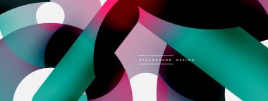 Soyut arkaplanı çember içine al. Duvar kağıdı afişi arkaplan kartı veya iniş sayfası için vektör illüstrasyonu