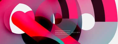 Soyut arkaplanı çember içine al. Duvar kağıdı afişi arkaplan kartı veya iniş sayfası için vektör illüstrasyonu