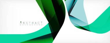 Asgari soyut arkaplan - beyaz üzerine gölge çizgileri ile örtüşen renk şekilleri. Duvar Kağıdı, Sancak, Arkaplan, İniş Sayfası için Vektör İllüstrasyonu