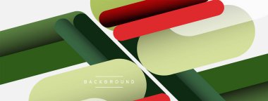 Soyut arkaplan. Yuvarlak şekiller, gri arkaplanda çizgiler. Duvar kağıdı afişi veya iniş sayfası için vektör illüstrasyonu