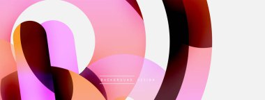 Soyut arkaplanı çember içine al. Duvar kağıdı afişi arkaplan kartı veya iniş sayfası için vektör illüstrasyonu