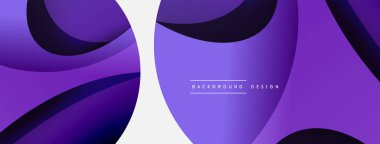 Yaratıcı geometrik duvar kağıdı. Asgari soyut arkaplan. Duvar kağıdı arkaplanı veya iniş sayfası için daire ve dalga kompozisyon vektör çizimi