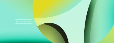 Yaratıcı geometrik duvar kağıdı. Asgari soyut arkaplan. Duvar kağıdı arkaplanı veya iniş sayfası için daire ve dalga kompozisyon vektör çizimi