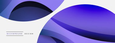 Yaratıcı geometrik duvar kağıdı. Asgari soyut arkaplan. Duvar kağıdı arkaplanı veya iniş sayfası için daire ve dalga kompozisyon vektör çizimi