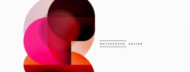 Yaratıcı geometrik duvar kağıdı. Asgari çember üçgen ve kare çizgi soyut arkaplan. Duvar kağıdı afişi veya iniş sayfası için vektör illüstrasyonu