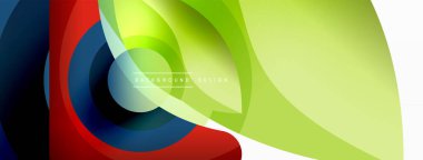 Yaratıcı geometrik duvar kağıdı. Asgari soyut arkaplan. Duvar kağıdı arkaplanı veya iniş sayfası için daire dalga ve yuvarlak şekiller kompozisyon vektör çizimi