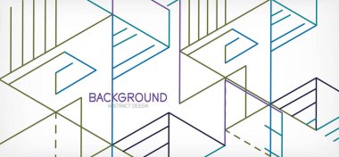 Soyut arkaplan. Beyaz arkaplanda renk çizgileri. Doğrusal soyut kompozisyon. Duvar kağıdı, afiş, arkaplan, iniş sayfası için tekno veya iş konsepti