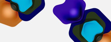 Beyaz arka planda renkli ok şekilleri. Minimum geometrik soyut arkaplan. Duvar kağıdı afişi veya iniş sayfası için vektör illüstrasyonu