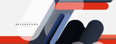 Soyut arkaplan. Yuvarlak şekiller, gri arkaplanda çizgiler. Duvar kağıdı afişi veya iniş sayfası için vektör illüstrasyonu