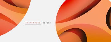 Yaratıcı geometrik duvar kağıdı. Asgari soyut arkaplan. Duvar kağıdı arkaplanı veya iniş sayfası için daire ve dalga kompozisyon vektör çizimi