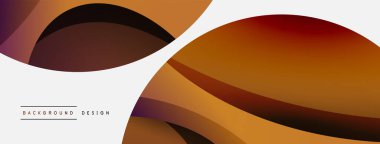 Yaratıcı geometrik duvar kağıdı. Asgari soyut arkaplan. Duvar kağıdı arkaplanı veya iniş sayfası için daire ve dalga kompozisyon vektör çizimi