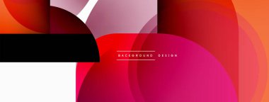 Yaratıcı geometrik duvar kağıdı. Asgari çember üçgen ve kare çizgi soyut arkaplan. Duvar kağıdı afişi veya iniş sayfası için vektör illüstrasyonu