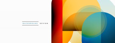 Yuvarlak üçgen çizgileri ve daireleri şekillendirir. Duvar kağıdı afişi arkaplanı veya iniş sayfası için Geometrik vektör çizimi