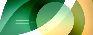 Yaratıcı geometrik duvar kağıdı. Asgari soyut arkaplan. Duvar kağıdı arkaplanı veya iniş sayfası için daire dalga ve yuvarlak şekiller kompozisyon vektör çizimi