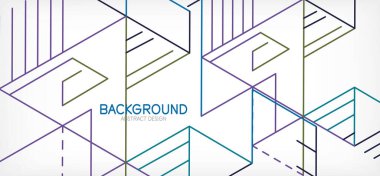 Soyut arkaplan. Beyaz arkaplanda renk çizgileri. Doğrusal soyut kompozisyon. Duvar kağıdı, afiş, arkaplan, iniş sayfası için tekno veya iş konsepti