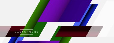 Vektör arkaplanı. Gölge efektli soyut örtüşen renk çizgileri tasarımı. Duvar kağıdı afişi için resim arkaplanı veya iniş sayfası