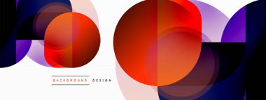 Geometrik asgari duvar kağıdı. Geometrik şekiller. Duvar kağıdı afişi veya iniş sayfası için vektör illüstrasyonu