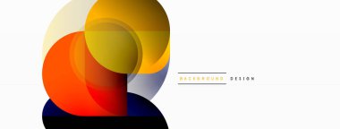 Yaratıcı geometrik duvar kağıdı. Asgari çember üçgen ve kare çizgi soyut arkaplan. Duvar kağıdı afişi veya iniş sayfası için vektör illüstrasyonu