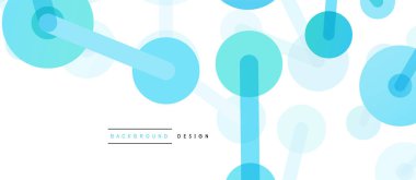 Çizgi noktaları geometrik soyut arkaplan bağlantıları. Çizgilerle birbirine bağlı çemberler. Duvar kağıdı, afiş, arkaplan veya iniş için moda tekno iş şablonu