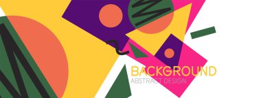 Soyut arkaplan. Bloklar, çizgiler, üçgenler, daireler. Duvar kağıdı, afiş, arkaplan, iniş sayfası için tekno veya iş konsepti