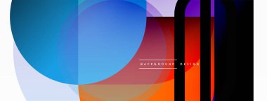 Yaratıcı geometrik duvar kağıdı. Asgari çember üçgen ve kare çizgi soyut arkaplan. Duvar kağıdı afişi veya iniş sayfası için vektör illüstrasyonu