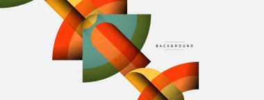 Moda şekilleri, renk minimal tasarım bileşimi, duvar kağıdı afişi veya iniş sayfası için çizgiler ve gölgeler