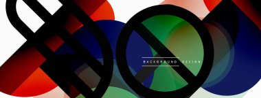 Geometrik asgari duvar kağıdı. Geometrik şekiller. Duvar kağıdı afişi veya iniş sayfası için vektör illüstrasyonu